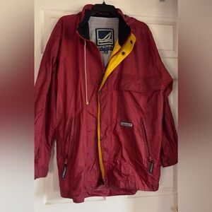 EUC Sperry Top Sider Men’s‎ Blue Rain Jacket Windbreaker Size Large
